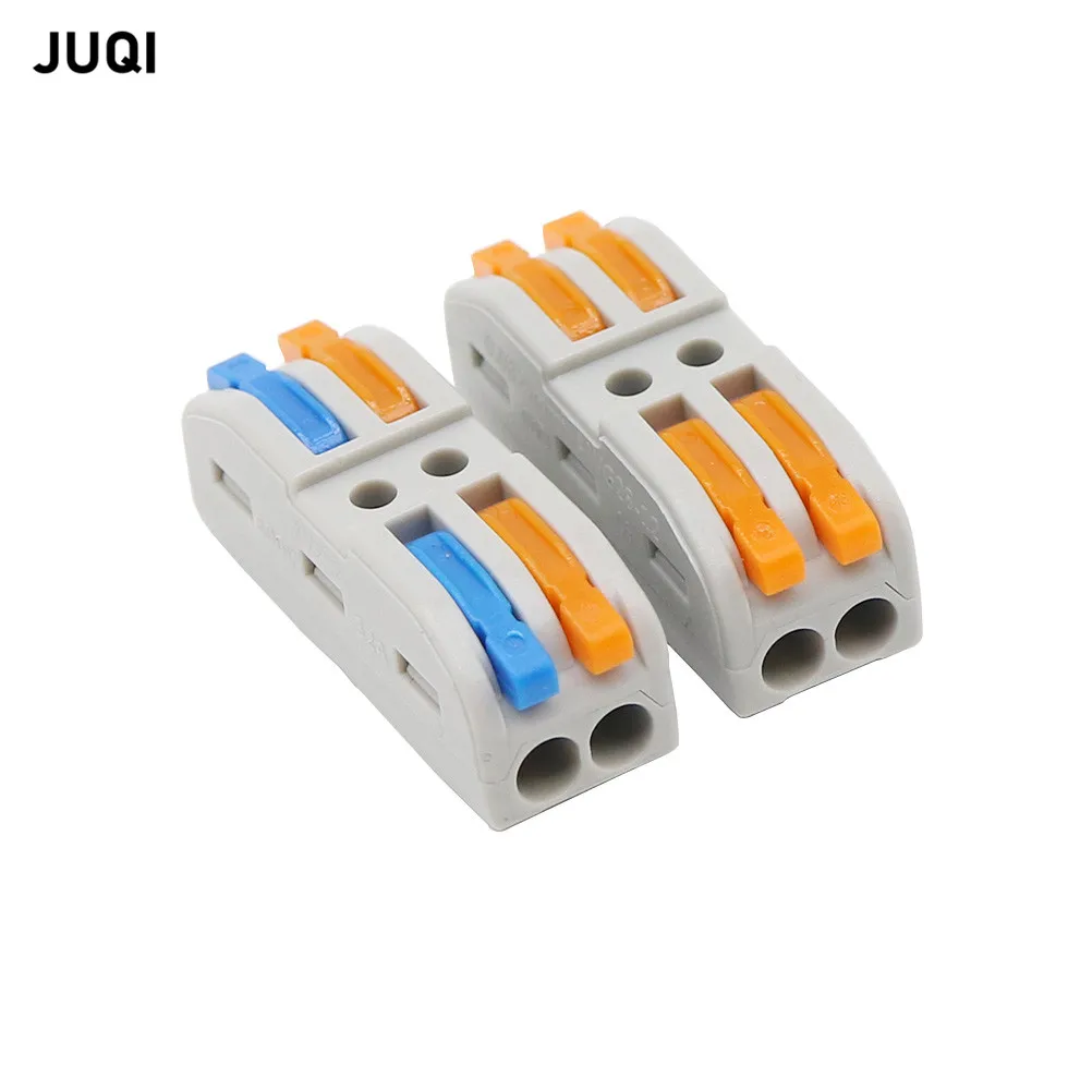 5/10Pcs 2 Input 2 Output Fast Wire Connettore Universale Cablaggio Cavo Connettore Push-In Conduttore Morsettiera Spl-2