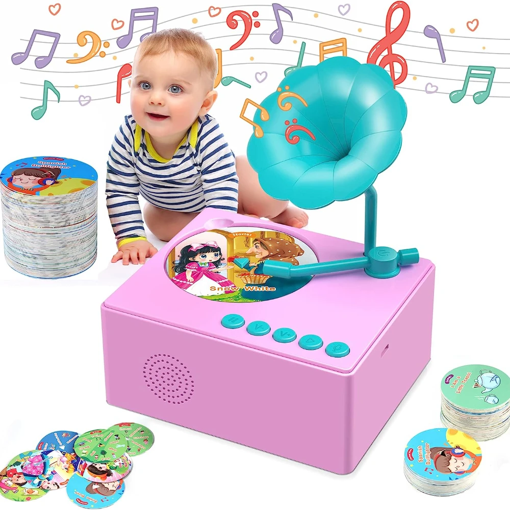 Kids Puzzle Baby Sleeping Music Children's Early Childhood Phonograph Kids Language Learning Machine Children's Birthday Gifts 3