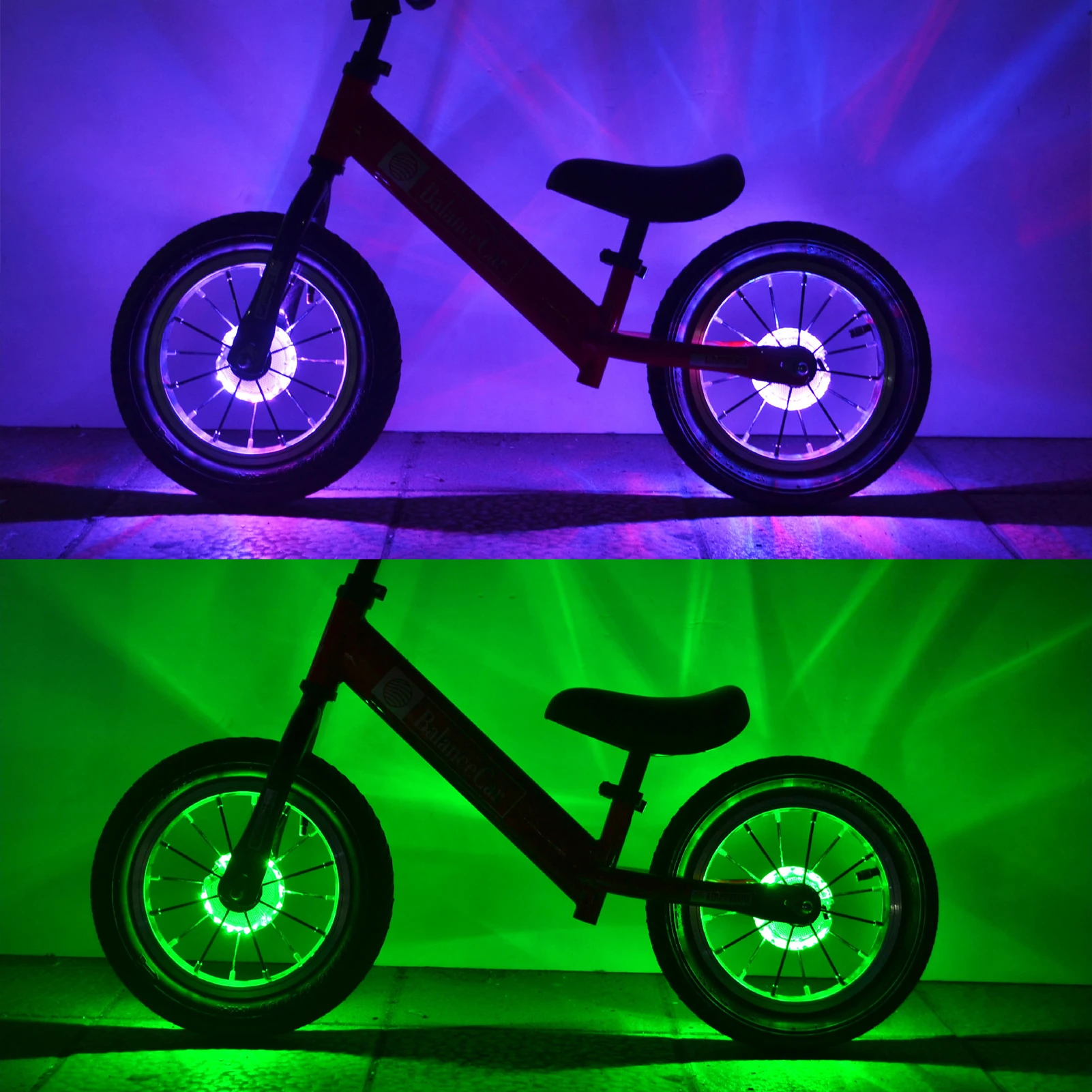 

Wireless Bike Hub Light Universal Bike Wheel Lamp For Outdoor Riding