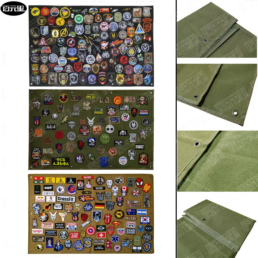 Military Patch Board DIY Display Frame Tactical Military Cloth Patch Holder