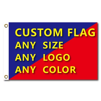 맞춤형 프린트 깃발 폴리에스터 샤프트 커버, 황동 그로밋, 무료 디자인, 야외 광고 배너 장식, 파티 스포츠