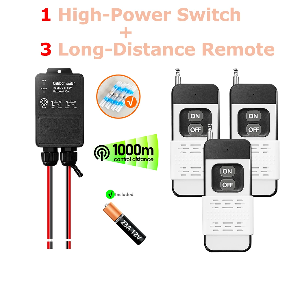 1 Receiver 3 Remote