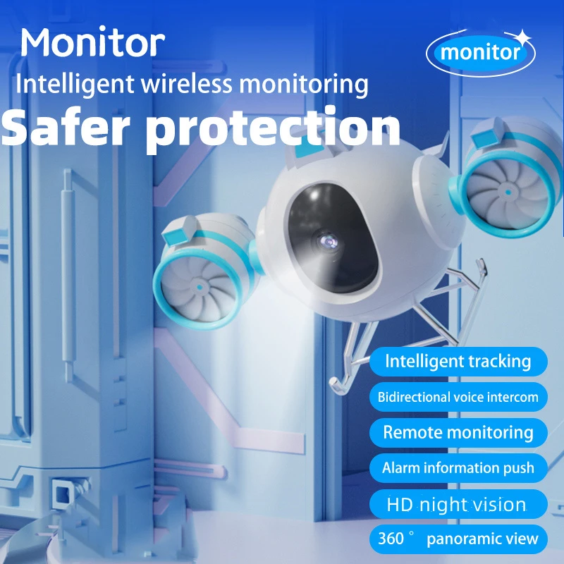 

1080P WiFi Camera Indoor Decoration AI Human Body Detection Surveillance Comcorder HD Night Vision Voice Intercom Monitor