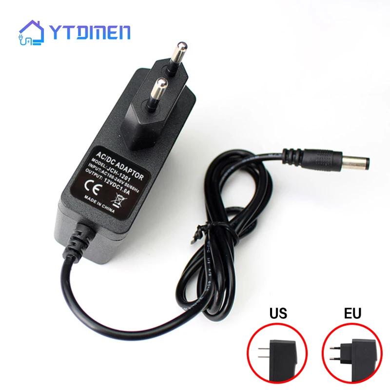 AC to DC 100-240V 3V 4.5V 5V 6V Switching Charger 7.5V 9V 10V 12V 13V 1A Converter EU US Plug 1