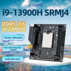 ERYING ITX Desktop Motherboard Set with Onboard Core CPU Core Interposer Kit i9 13900H  i9-13900H 14C20T DDR5 Gaming PC Computer