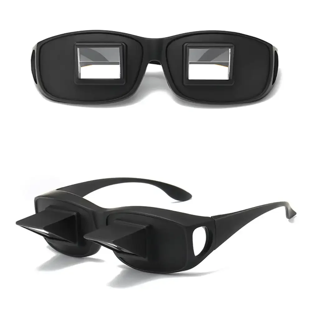 Amazing Lazy Creative Periscope Horizontal Reading Books Sit Glasses on Bed Lie Down View TV Myopia Usable Prism Spectacles