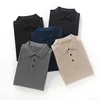 100% merino wool men's lapel pullover long sleeve POLO neck sweater loose top business casual knit bottoming shirt 1