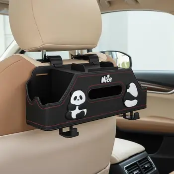 Organizer Auto 4 in 1 Multifunzionale, 1 Pezzo, Robusta Scatola Portaoggetti per Sedile Posteriore, per Donne, Creatività, Viaggi, Organizzazione Auto