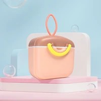 1pcs Milk Powder Box Baby Travel Portable Food Storage Box Simple Candy Colored Double Ring Safety Sealed Milk Powder Can No Bpa 2