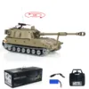 1/16 Scale Tongde M109A2 RTR RC Military Tank Self-propelled Metal Wheels Controlled Panzer Truck BB Vehicle Car for Boy TH24240 2