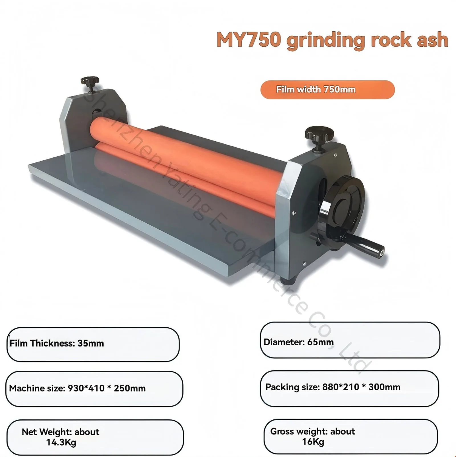 1000mm Hand Cranked Photo Lamintor Peritoneal Structure Laminating Machine Deskt