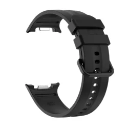 Breathable Unisex Sports Silicone Watch Band - L (Black)