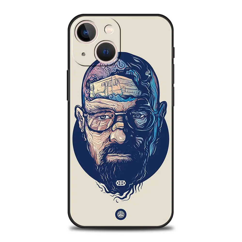 thumbnail image 1 of Funda de teléfono de lujo de la serie de TV Popular Breaking Bad para iPhone 13, 15, 14, 12 Mini, 11 Pro MAX, XR, X, SE, XS, 7, 8 Plus, cubierta negra de silicona, 1 of 5