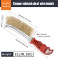Gold steel brush