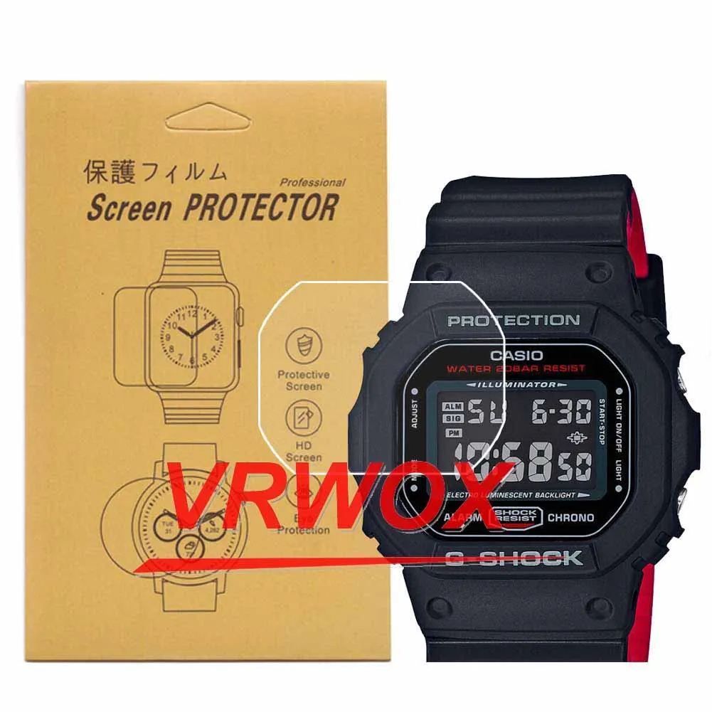1-3 Pz Protecfor Dw-5600 Gls-5600 Glx-5600 Gw-M5610 B5000 Tpu Nano Screen Protector Antideflagrante Impermeabile Antigraffio