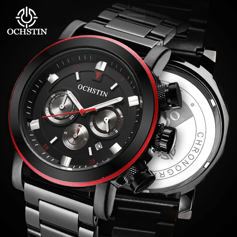 OCHSTIN Sports Trend Hot Model Mariner Series 2024 Men's Quartz Watch Wristwatch Multifunction Quartz Movement