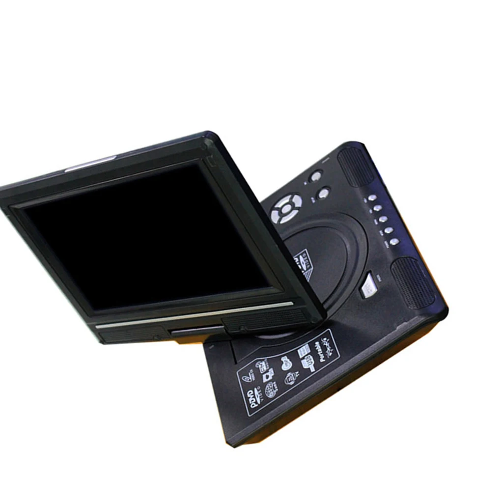 

9 8 Portable DVD Player HD Video Player AV Input Output Car Mini TV Playing Device UK Plug