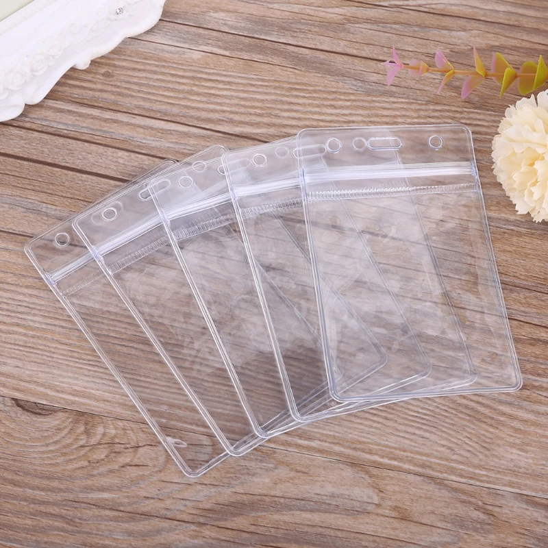 

for Extra Thick Badge Holder,Vertical Clear PVC Card Holder with Waterproof Resealable Type (2.68×4.41 inche
