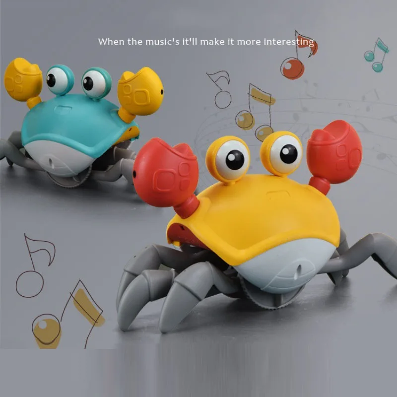 DancingCrabRunAwayToyforBabiesCrawlingInteractiveEscapeCrabs