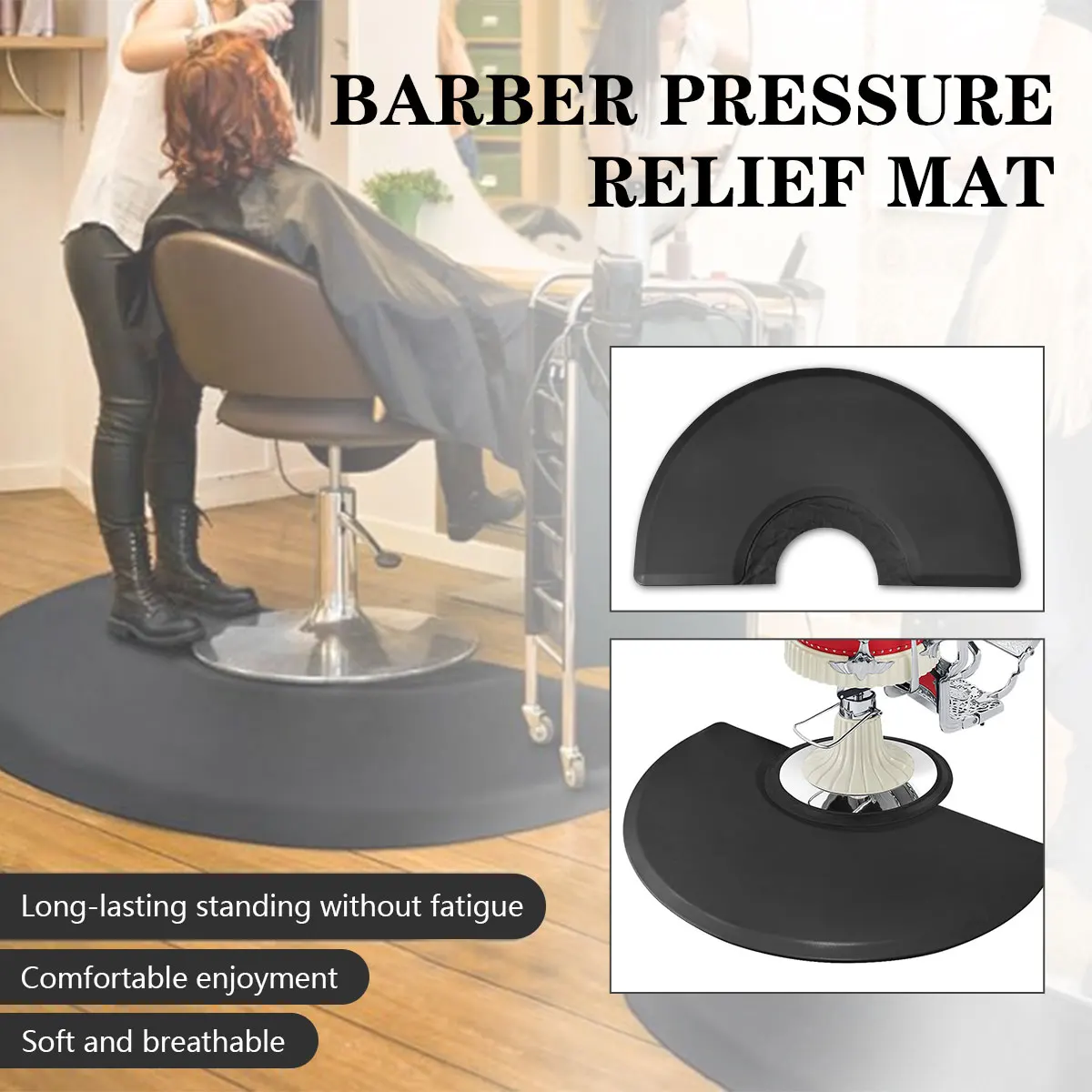 Thickened Anti-Fatigue Floor Mat for Barber Shop Hair Stylist