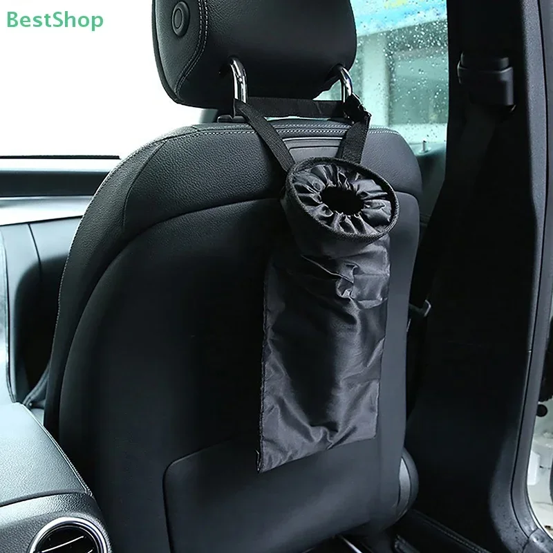 Car Hanging Garbage Bag - Eco-Friendly Storage Organizer, Seat Back Trash Bag for Car Use, Reusable & Foldable