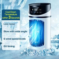 Mini climatiseur portable USB, refroidisseur d'air à eau, ventilateur pour la maison et le bureau 2