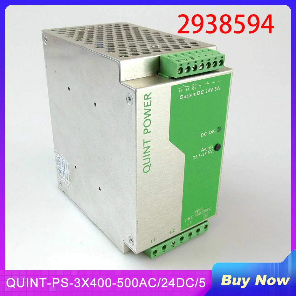 

QUINT-PS-3X400-500AC/24DC/5 QUINT POWER 24VDC/5A For Phoenix Switching Power Supply 2938594