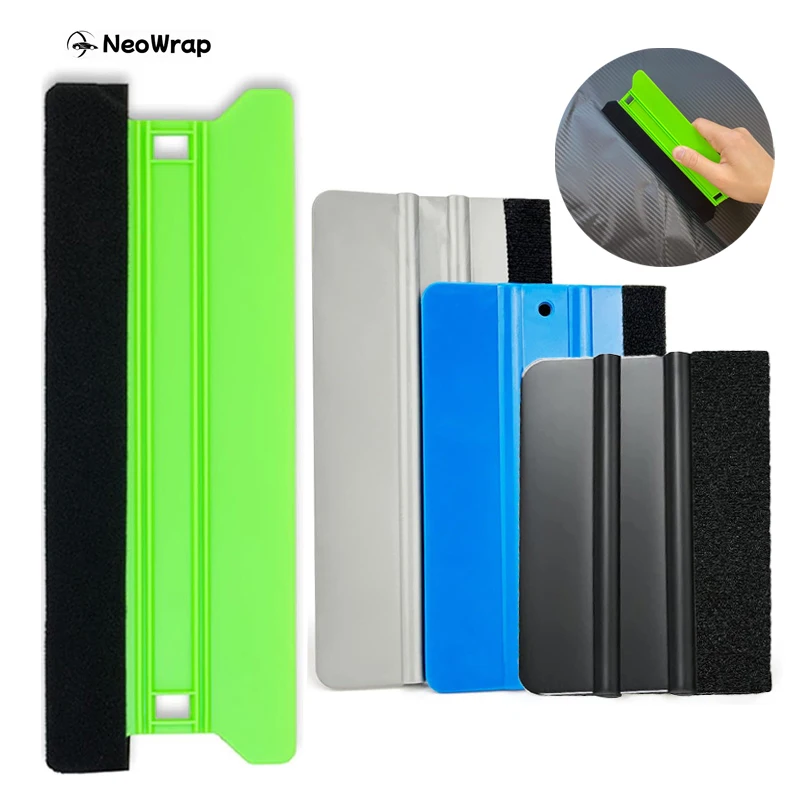 Car vinyl scraper Squeegee Vinyl Tool 8IN/6IN/5IN/4IN with Felt Edge Wallpaper Decal Applicator Kit Wrapping Tools