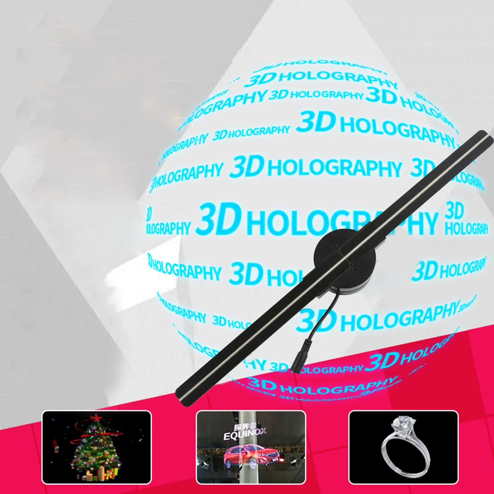 3d голографический проектор Naked Eye, 42 см, светодиодный экран HD с ...