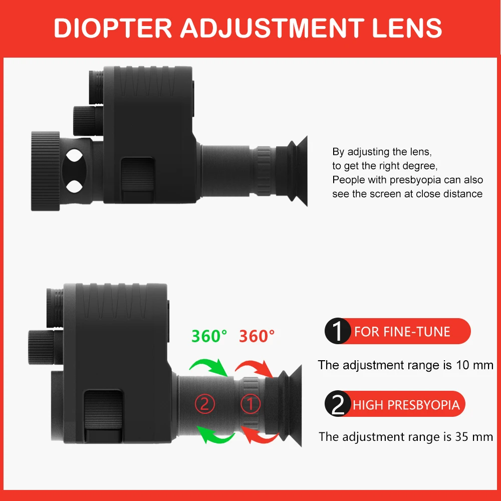 4A Night Vision Scope Hunting Cameras Wildlife Trap Infrared LEDs IR Outdoor HD1080P Full Screen M4 With 850nm IR