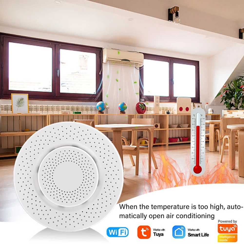 Zigbee/Tuya WIFI Smart Air Box Carbon Dioxide Detector CO2 Gas Sensor Formaldehyde VOC Temperature Humidity Sensor F