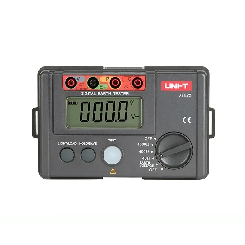 Meteran Tanah 디지털 UT522, UNI-T UT522, 0-400V 0-4000 옴 AC, Penguji Resistensi Insulasi Dengan Penahan 데이터 및 Tampilan