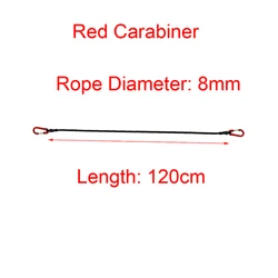 Durable Bungee Cord with Carabiner Hooks for Outdoor and Travel Use (120cm)