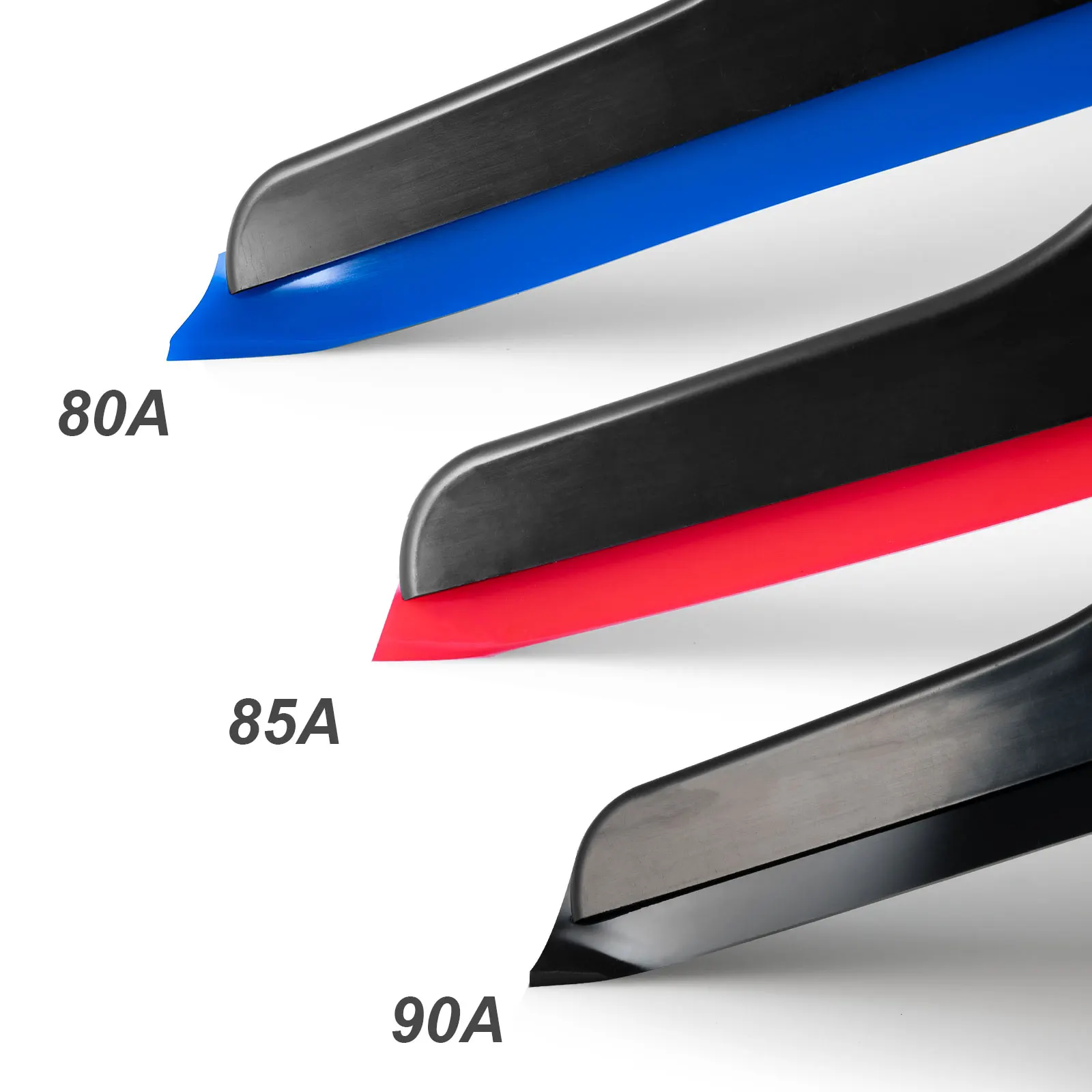 FOSHIO 3pcs/Set Car Window Tinting Squeegee Soft Scratch-Free Rubber Blade Scraper Glass Windshield Cleaning Water Remover Tools