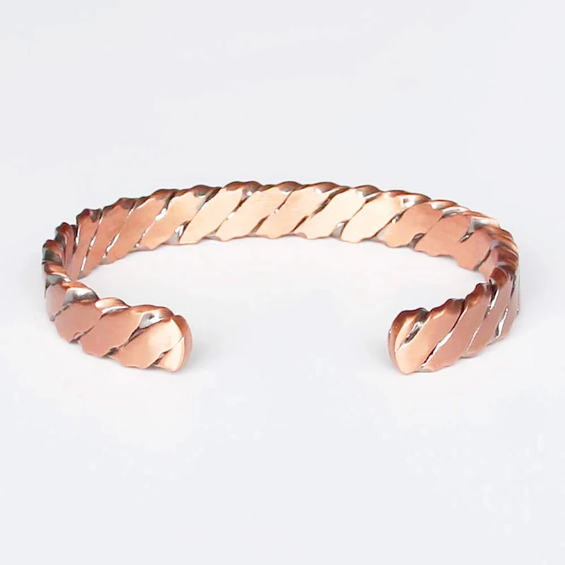 Handmade Vintage Cuff Solid Copper Bangle Bracelet – Viva Timepiece
