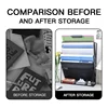 Desktop file Organizer Wall mounted file organizer, mail paper folder holder with bottom tray, suitable for office home cubicle 4