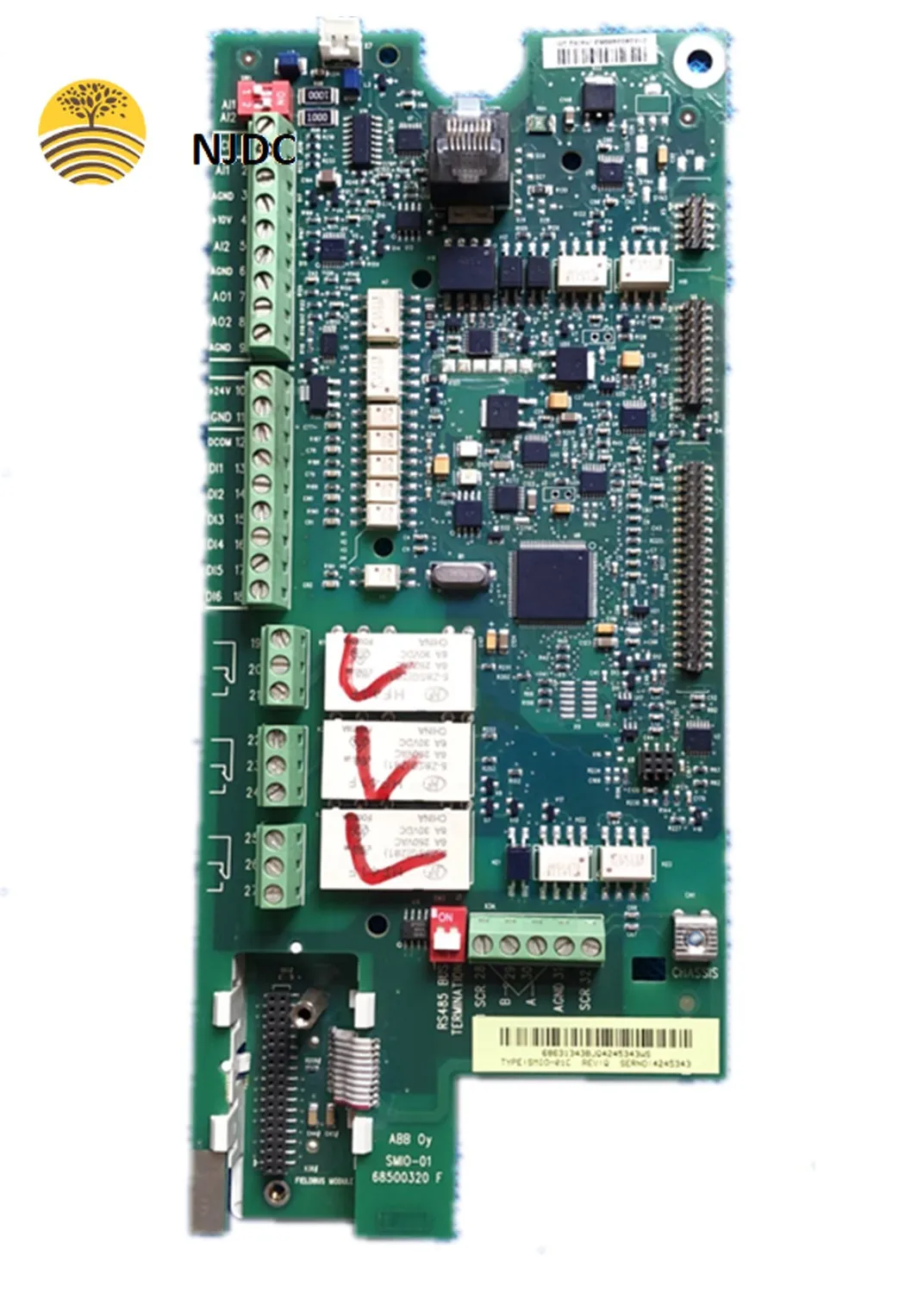 

Inverter Acs510 Series CPU Board Terminal Signal Control Io Motherboard SMIO-01C and OMIO-01C