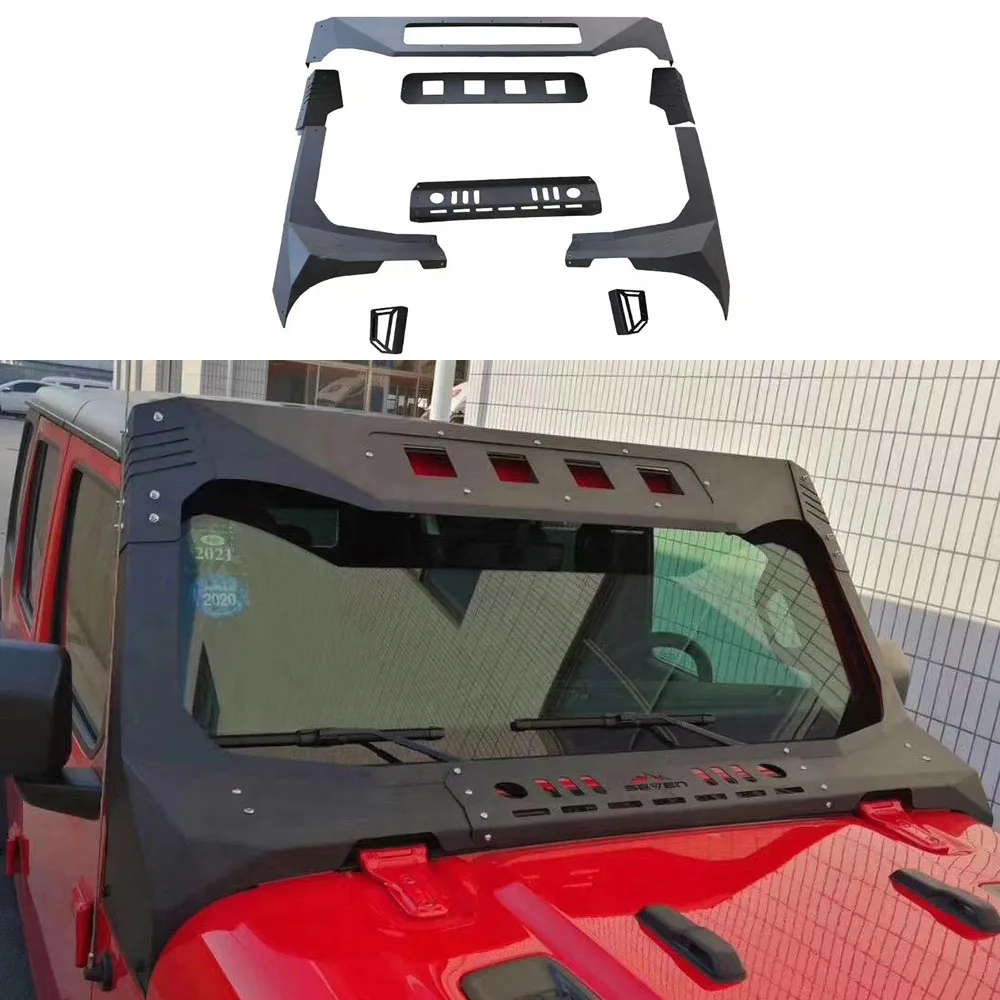 Car 4x4 Offroad Windshield Frame Cover Visor Cowl Armor Fit For Jeep