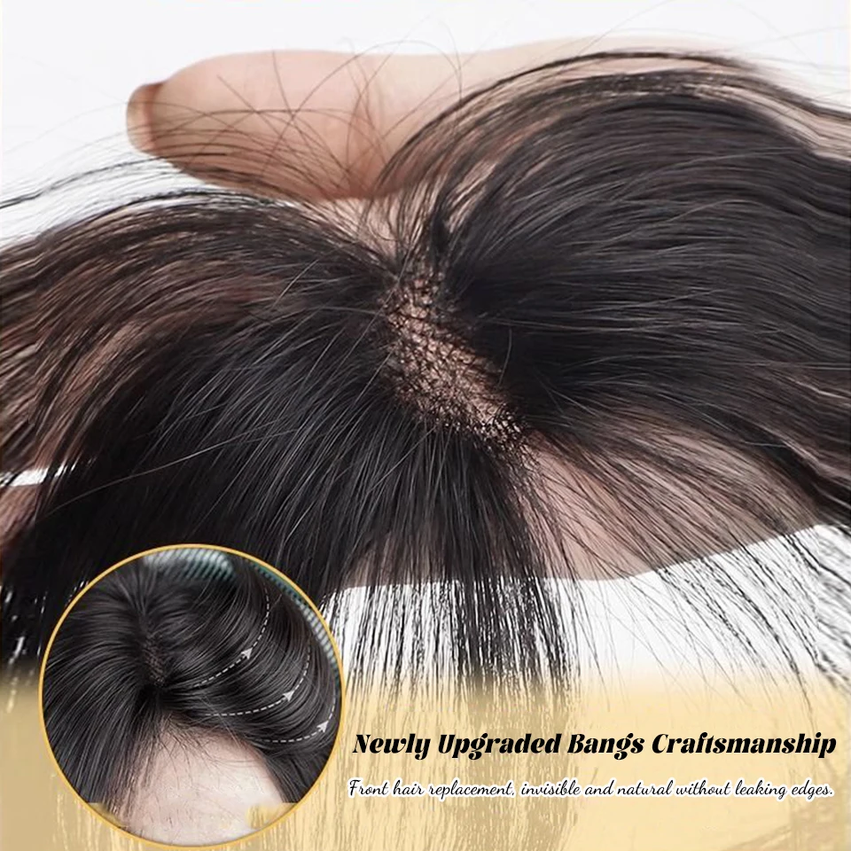 Synthetic Forehead Hair Bangs Clip In Extensions For Women