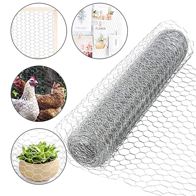 Csirkehuzal Horganyosított Háló Diy Kézműves Hatszögletű Kert Tartós Karcálló Rozsda -Bizonyító Többcélú Könnyű - Image 6