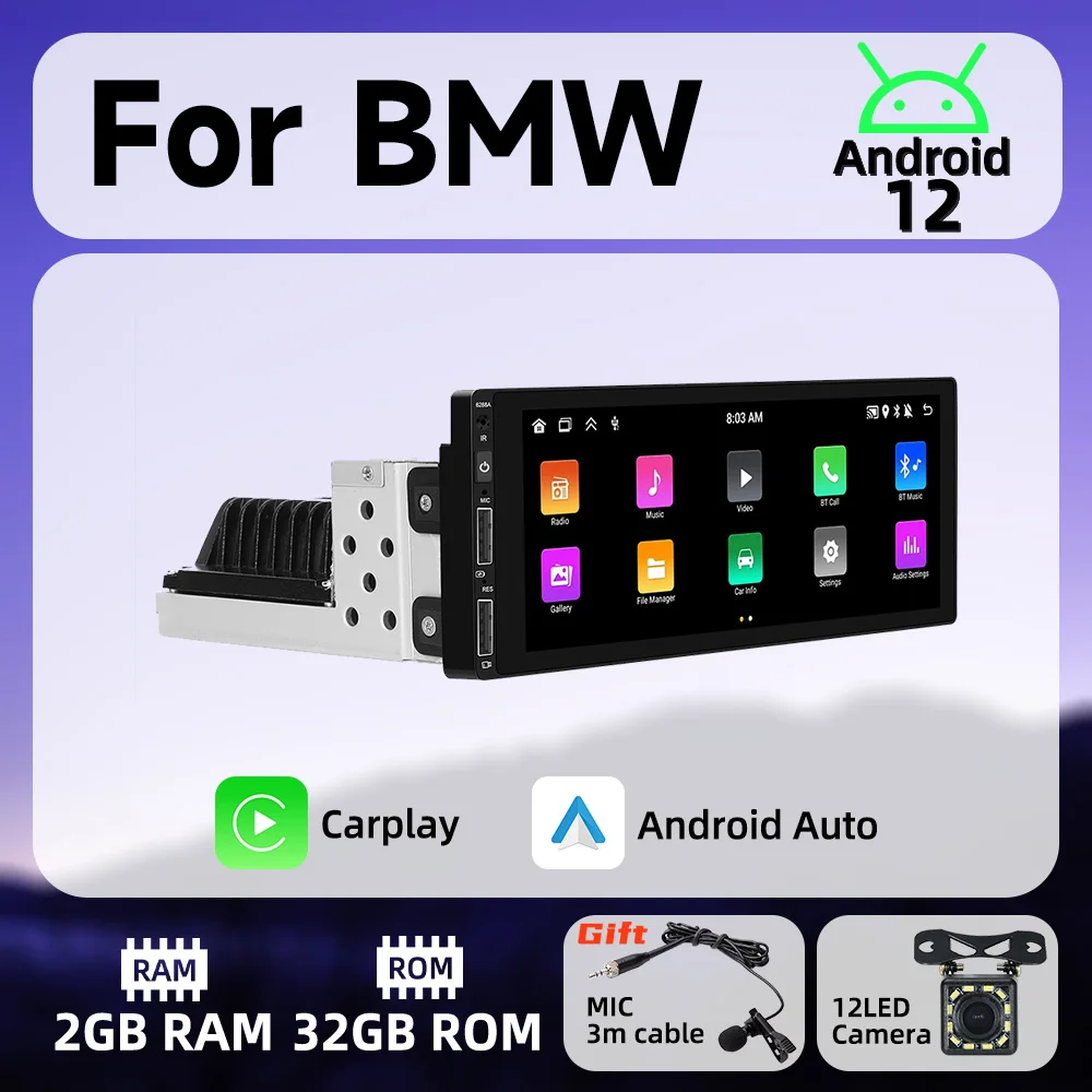 

Android Car Multimedia for BMW 6.9 Inch Screen 1 Din Radio Stereo Head Unit Carplay Android Auto Autoradio GPS Navigation Wifi