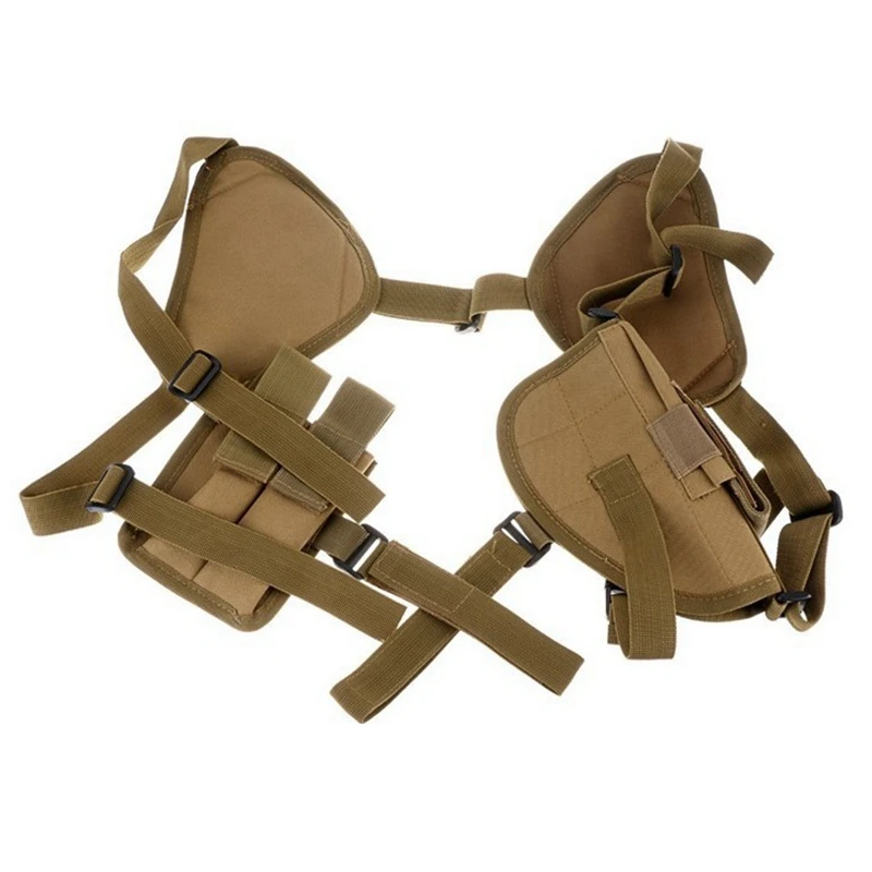 Versatile Concealed Carry Underarm Shoulder Holster with Dual 9mm Pouches