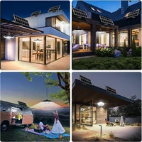 Lampe Solaire Suspendue avec Télécommande, Éclairage d'Intérieur et d'Extérieur à 180LED et 5 Modes d'Éclairage, Accessoire avec Détecteur de Mouvement, idéal pour un Garage, un Patio ou une Grange 6
