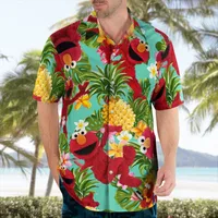 Summer Hawaiian Cartoo N Floral Casual Shirt Hot Sale For Men 3d Short Sleeve Beach Oversized Funny Clothing Fashion 2