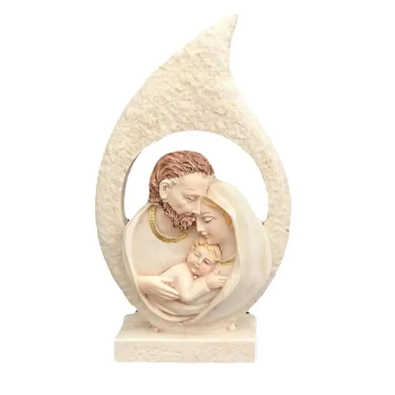 

Nativity Statue Jesus Sacred Sculpture Home Decor Hand Painted Holy Family Nativity Figurine Scene Statue Ornaments Resin Crafts