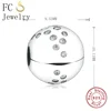 FC Jewelry Fit Original Brand Charms Bracelet Ball Shape Mix Cubic Zirconia Bead Stopper Clip Making Craft Women Berloque 2019 4