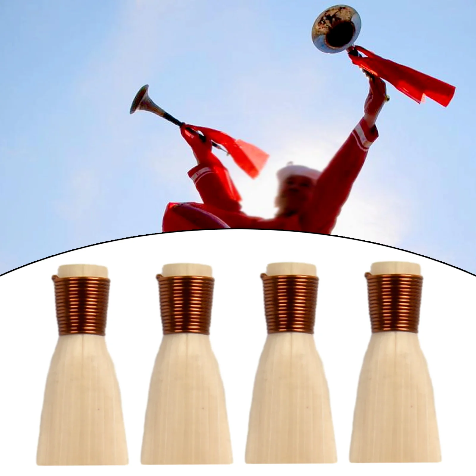Chinese National Musical Instrument Suona Reed Whistle Horn Pout Accessorys S M L Suona Mouthpieces Reed Whistle Horn Parts suona parts 4Pcs