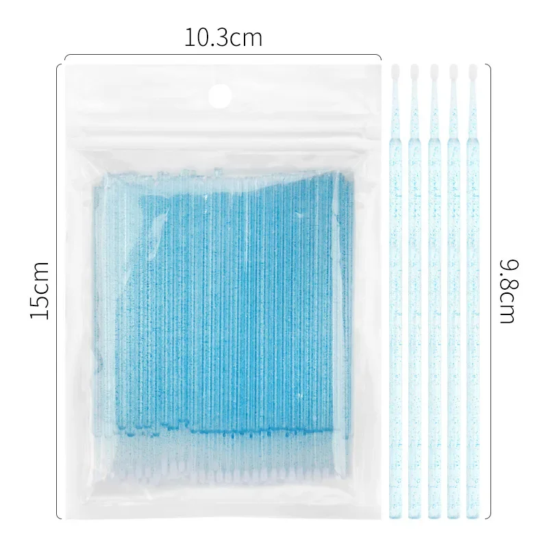 500/1000PCS Eyelash Brushes Crystal Swab Microbrushes Eyelash Extension Brush Grafting Lash Removing Applicators Makeup Tool 2
