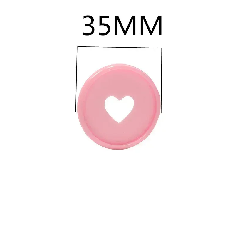 100PCS35MM 사랑 플라스틱 바인딩 링 루스 리프 버섯 구멍 노트북 바인딩 디스크 메모장 핸드 레저 루스 리프 버클