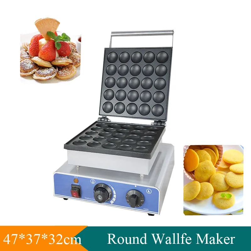Commerciale 25 Fori Mini Pancake Olandesi Mini Pancake Maker Mini Pancake Poffertje Grill Machine Pancake Machine Dorayaki Waffle
